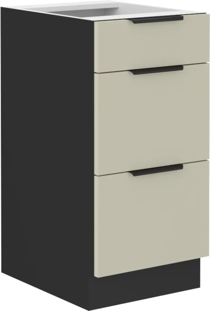 Meuble de bureau AGAFIJA 40 cm, rangement à tiroirs chic cachemire