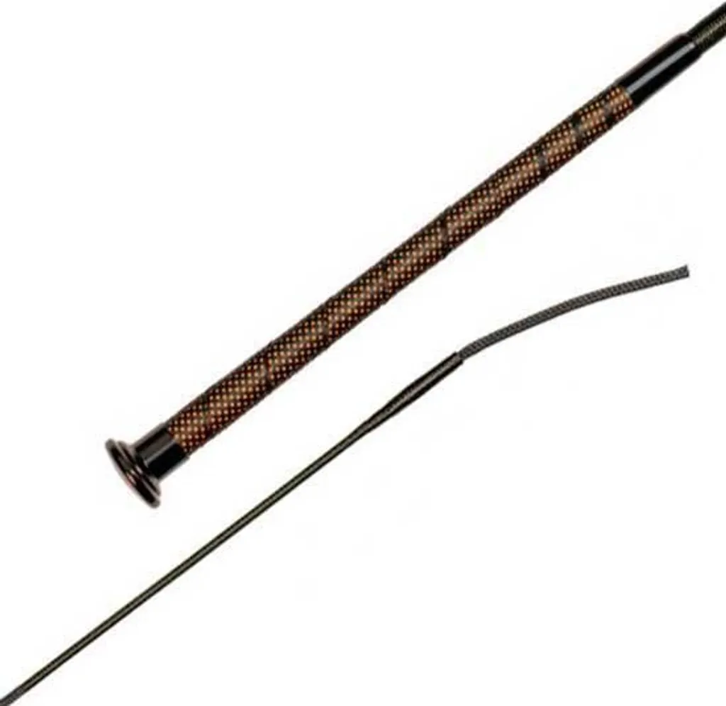 Frustino Dressage Fleck Arancione 140cm - Stile Colorline Professional