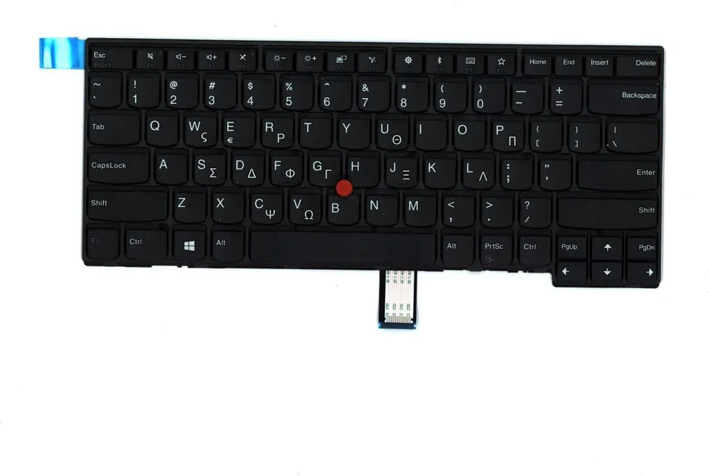 Clavier Lenovo ergonomique grec avec touches silencieuses USB
