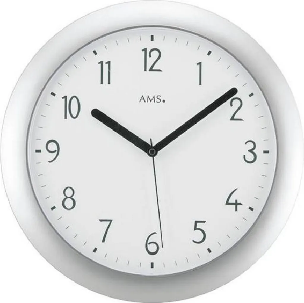 Horloge Quartz AMS 5843 Blanche - Design Minimaliste et Précision
