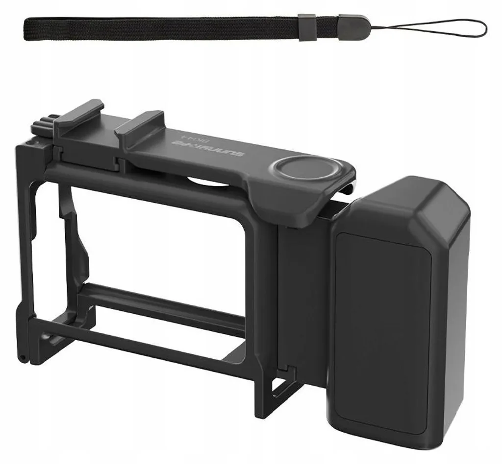 Cage de protection pour DJI Osmo Action 6 avec trépied et grip noir