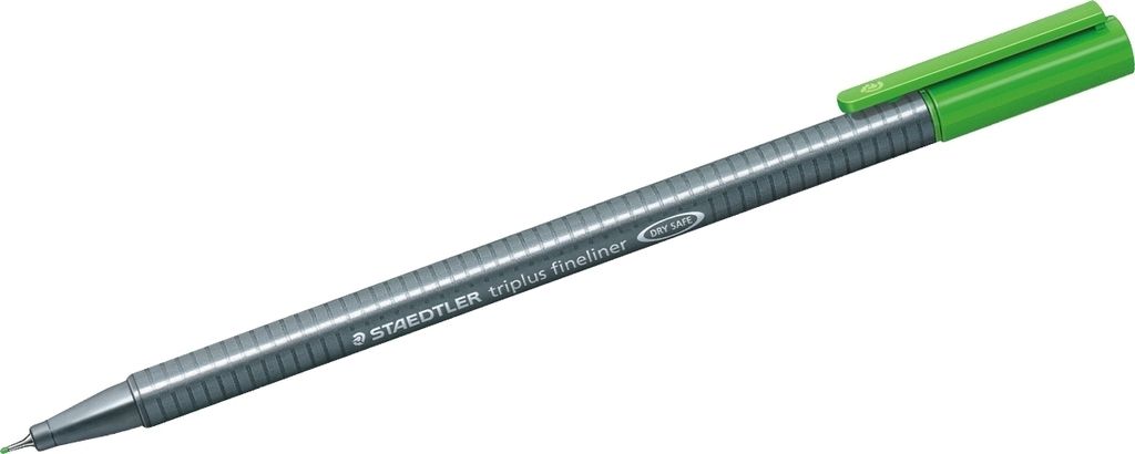 Fineliner triplus 0,3mm gelbgrün Packung mit 10 Stück