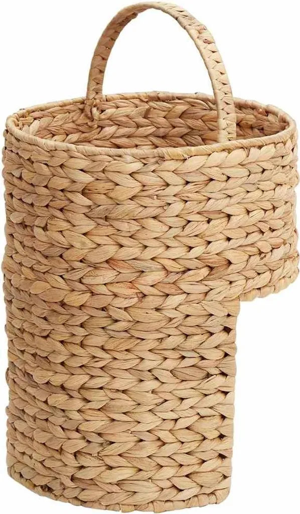 Panier d'escalier anti-encombrement en jacinthe d'eau - Solution rangement - 7