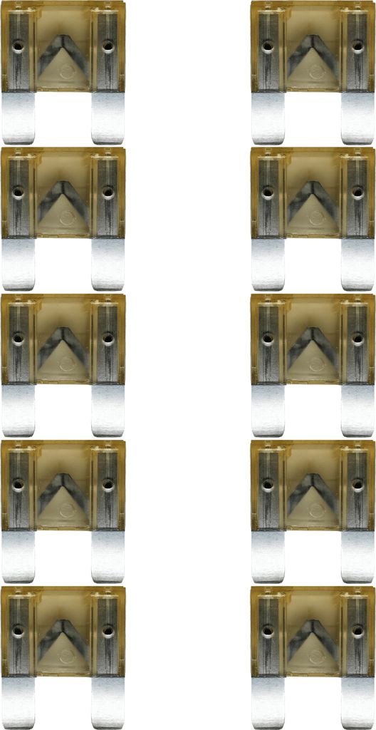 baytronic 10x Kfz-Flachstecksicherung Maxi weiß 80A