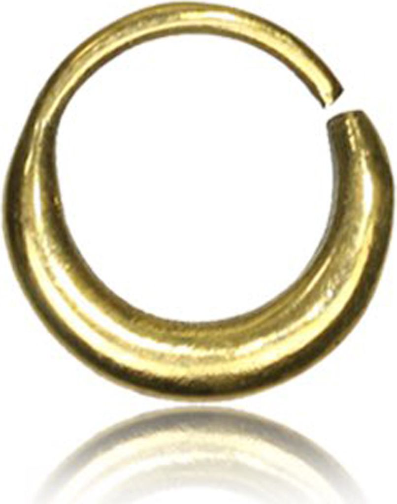 viva-adorno Ohr Piercing Ring Nasen Ring Messing Septum Vintage Antik Tragus Helix 1,0mm verschiedene Designs wählbar Z496,Design 5