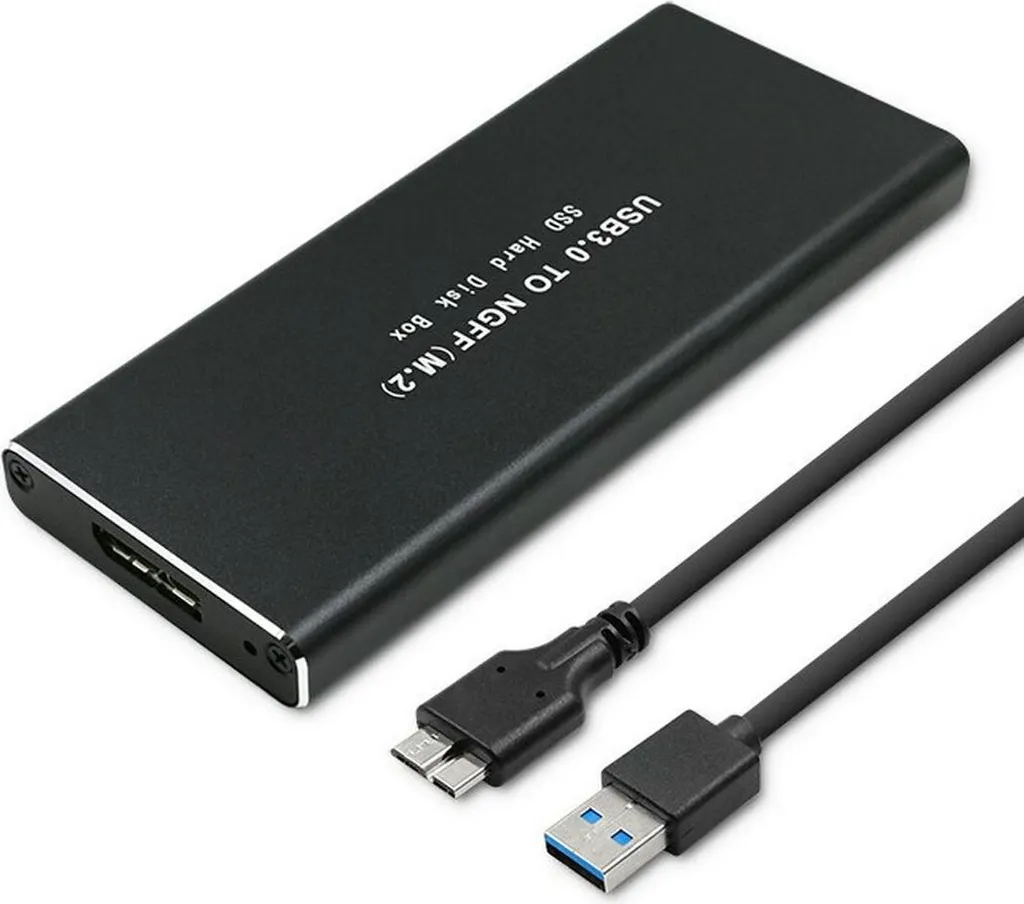 Adattatore Esterno M.2 SATA SSD NGFF Qoltec - USB 3.1 Alluminio