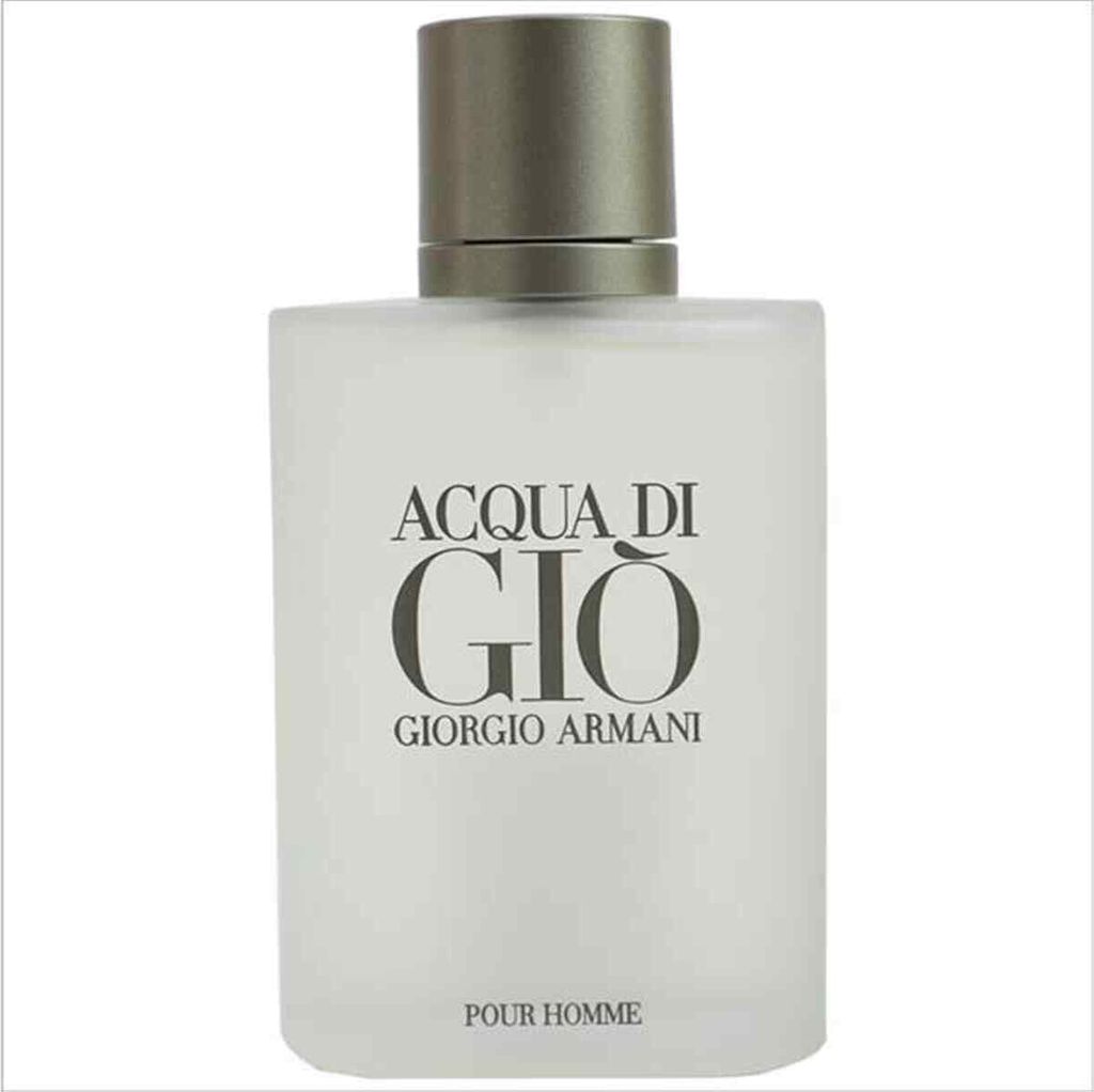 A product shot of a bottle of Giorgio Armani Acqua Di Gio Pour Homme Eau de Toilette.
