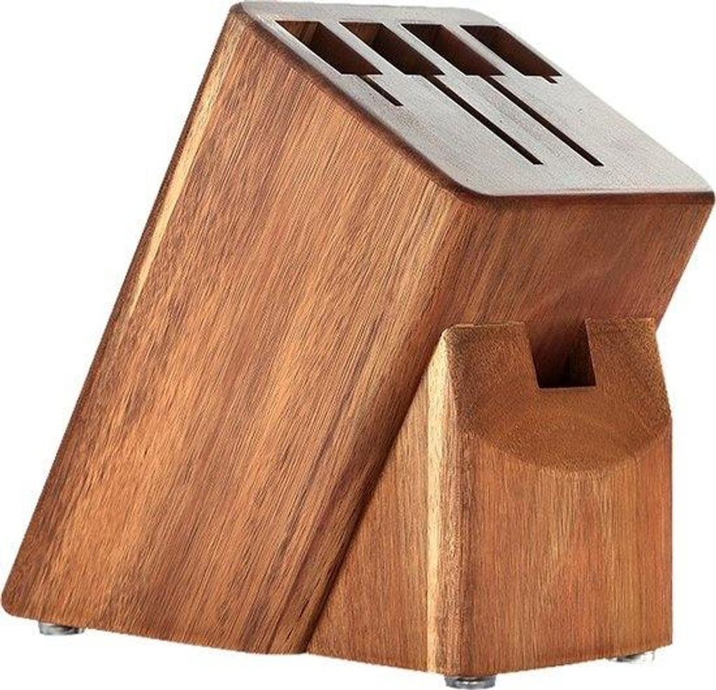 XinZuo - Akazienholz Universal Messerblock (für 5 Werkzeuge)