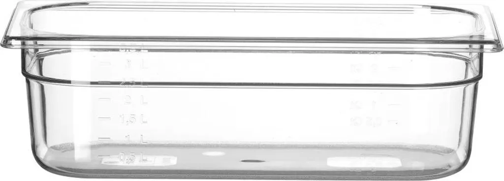HENDI Contenitore gastronorm 1/3, Profi Line, GN 1/3, 4L, trasparente, 325x176x(H)100mm