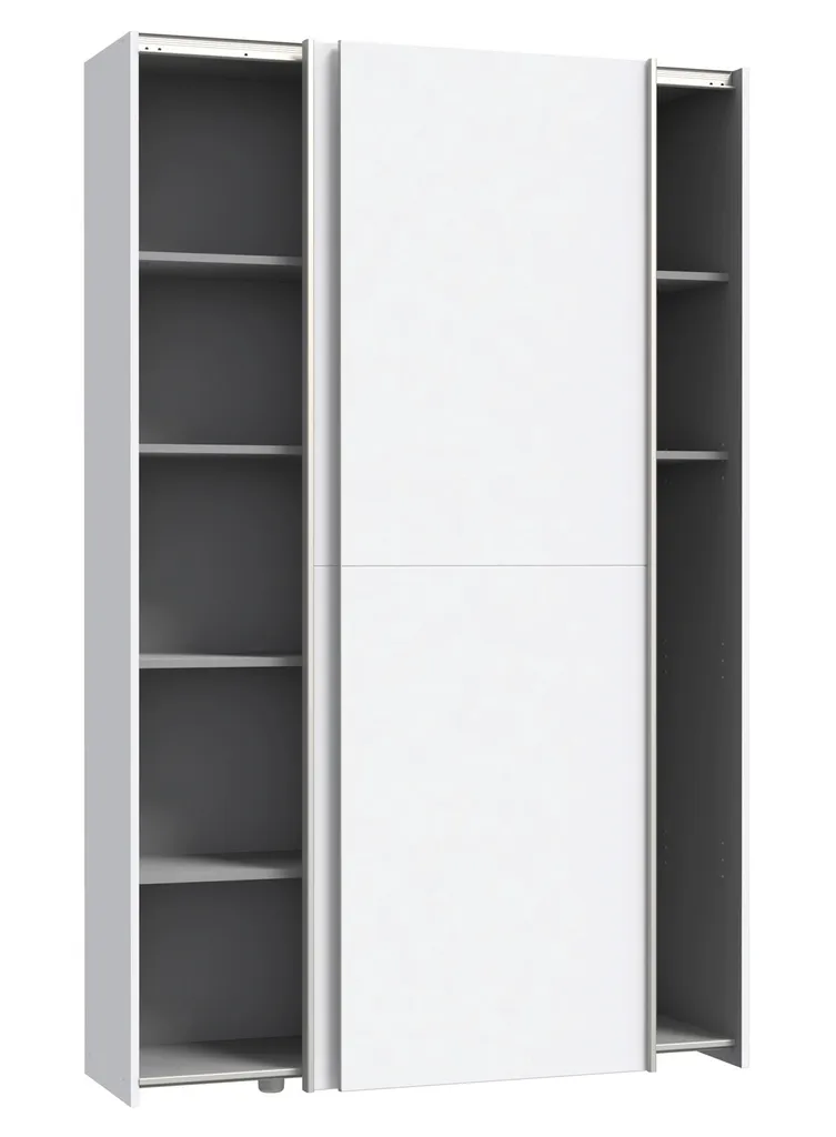 Armoire portes coulissantes OZZULA blanc mat L120cm pour chambre