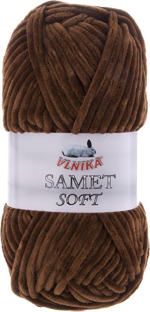 100g Strickgarn Samet Soft Chenille-Strickgarn Samtwolle flauschig Farbwahl