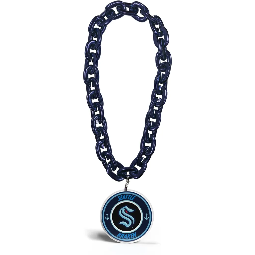 Chaîne de Fan NHL Seattle Kraken Collier XXL 3D FanFave Accessoire Sport
