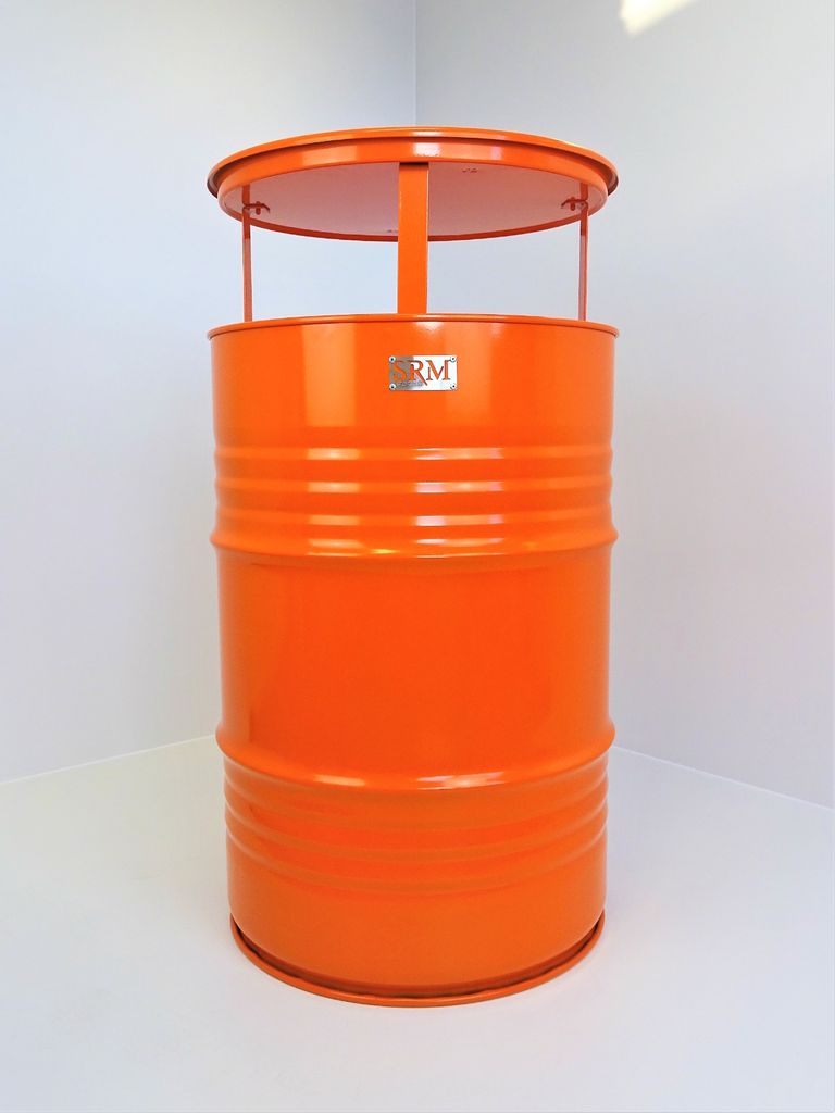 Fassmöbel Stehtisch Bistro - Tisch Design Partytisch Orange Produktbild 2