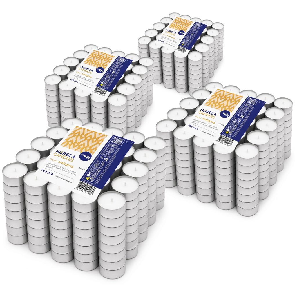 Horeca Candles Lot de 800 Bougies Chauffe-plat 4h – Image du produit 