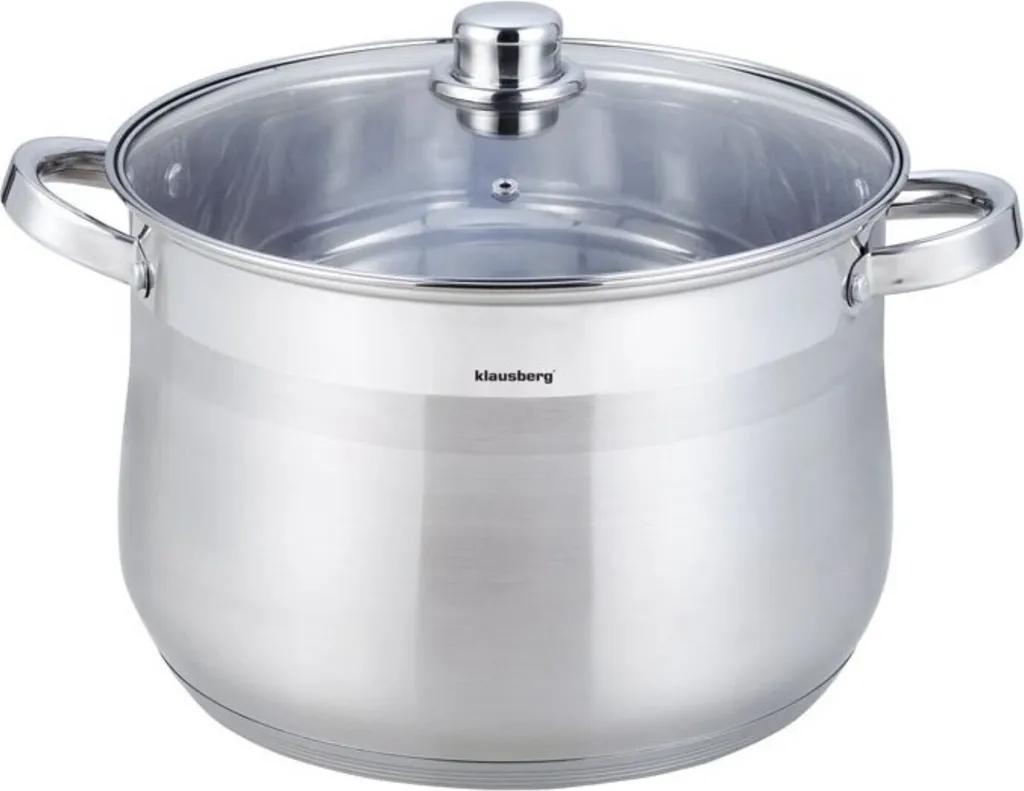 Klausberg 8153 Pentola 7L Acciaio Inox Induzione con Coperchio - Offerta