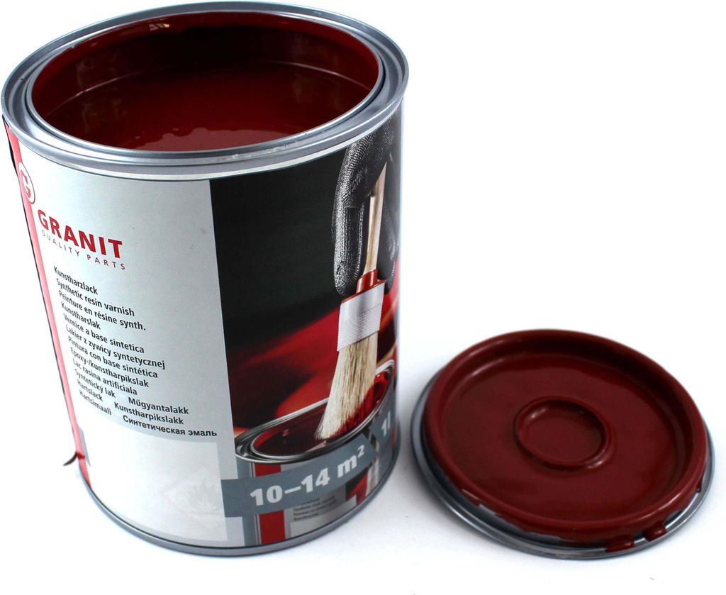 Lack Fiatrot RAL 3474 NOPOLUX WICKENS GRANIT 1 l Dose