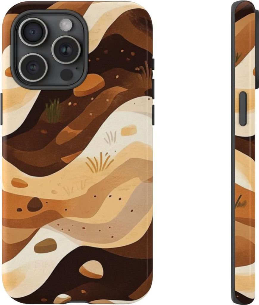 Erdige Schichten – Hülle Kompatibel mit iPhone 15 Pro Max