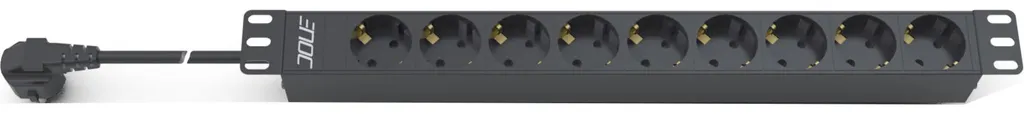 Barre de prises rackable 9 ports Schuko 16A câble 3m noir EPU 09