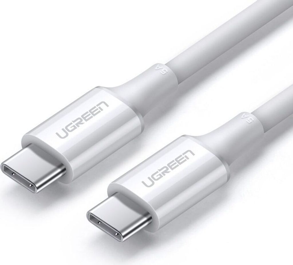Ugreen 60551, 1 m, USB C, USB C, USB 2.0, 480 Gbit/s, Biały Zdjęcie produktu 