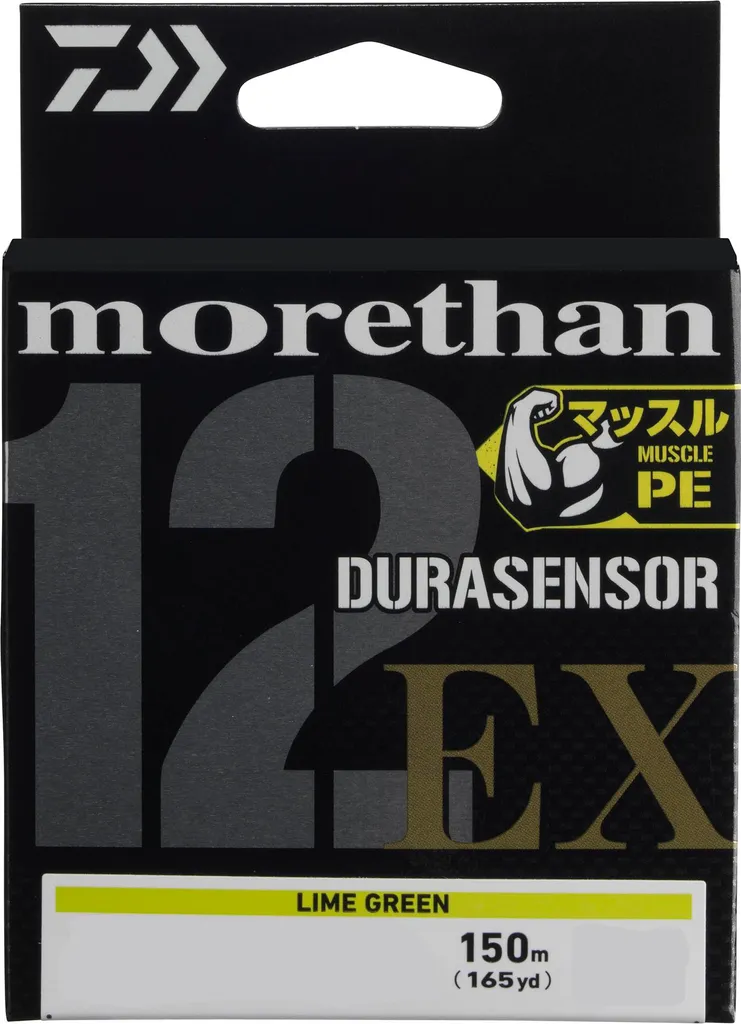 Tresse de Pêche 12 Brins Morethan Durasensor EX+Si3 Daiwa Vert Citron