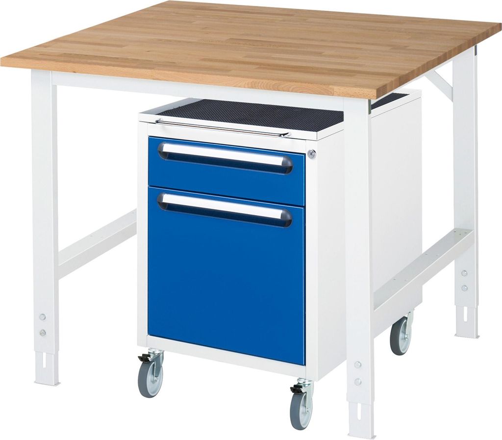 Rau Arbeitstisch Tom höhenverstellbar KM08, B1000 xT1000xH760-1080mm, B-Platte-25mm