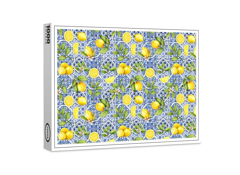 raxxa Premium-Puzzle "Mediterrane Exotik auf Fliesen verewigt", 1000 Teile