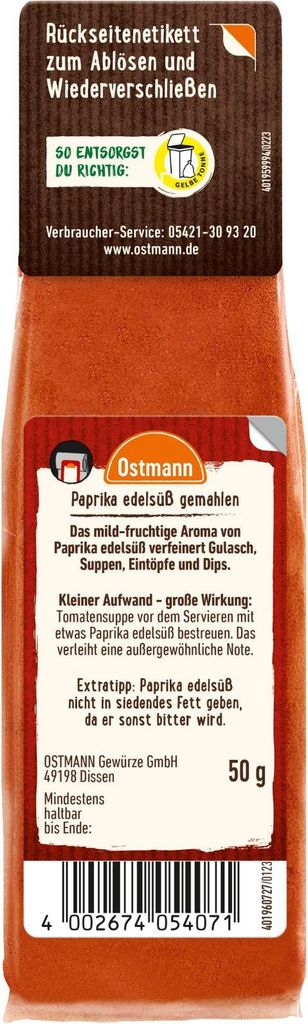Paprika edelsüß Produktbild 