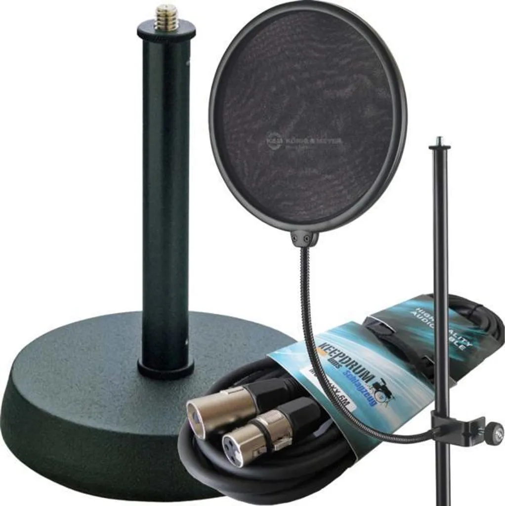 K&M 23966 Popkiller Professionale: Kit con Supporto e Cavo | Offerta
