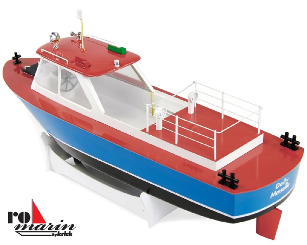 Bateau télécommandé à construire Dolly Krick - Maquette bois et ABS - 11