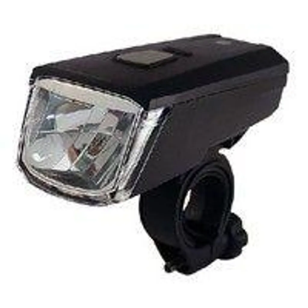 Lumière vélo LED rechargeable USB Union UN-170 30 Lux Noire Avant