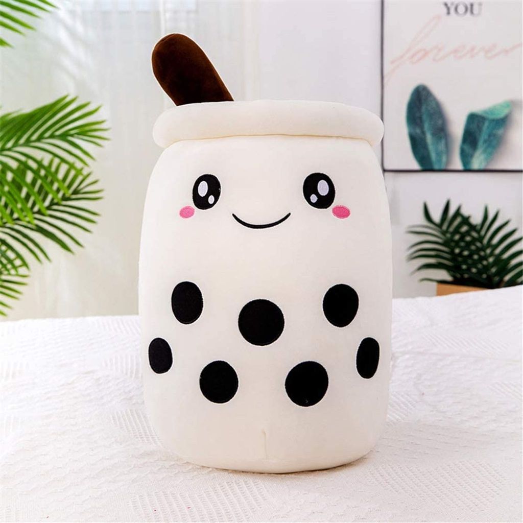 Bubble Tea Plüschtier – Weiches Boba-Kuscheltier, 24 Cm, Milchtee-Tassen-Kissen, Süßes Geschenk