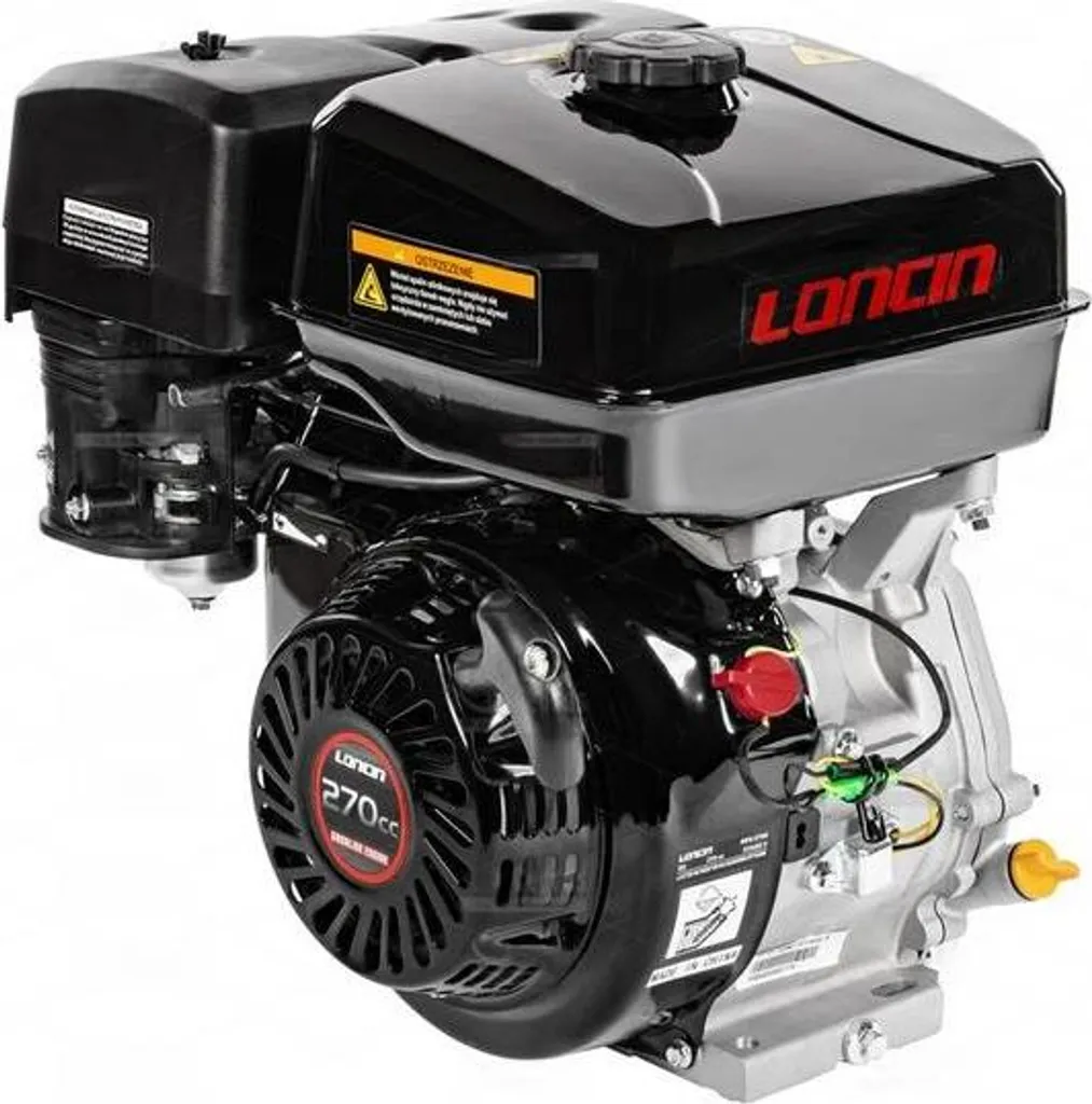 Moteur thermique 4 temps Loncin G270F-A à arbre cylindrique de 25mm