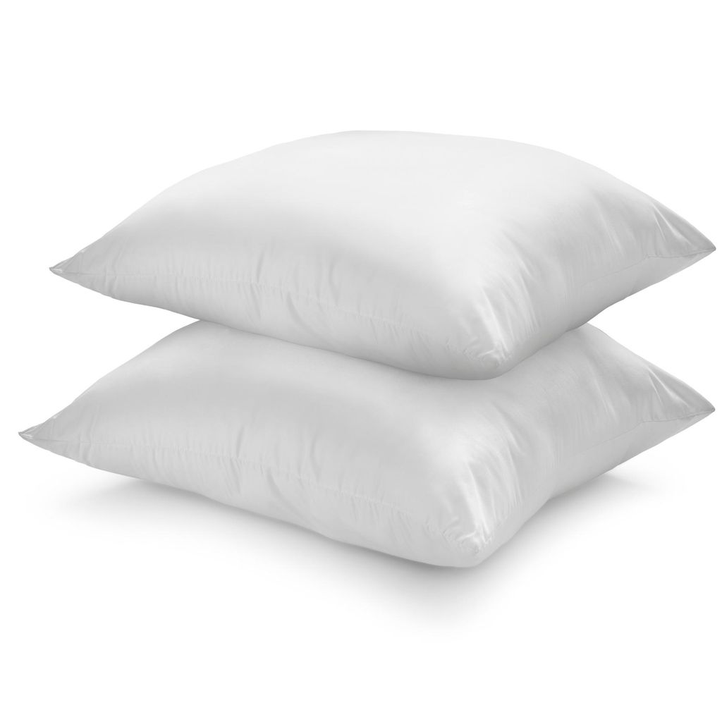 Kopfkissen 65 x 65 cm, 2er Set, fest, Cyclafill Füllung aus recycelten Plastikflaschen, für Allergiker geeignet, sleepling