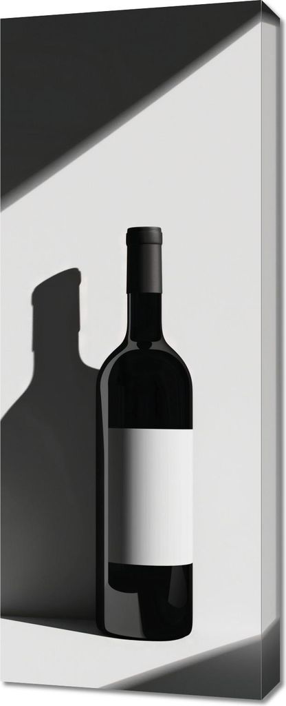 Bild 40x100cm Weinflasche