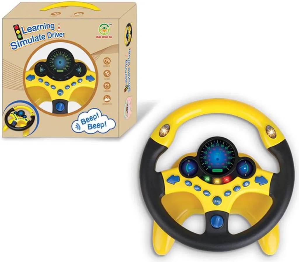 Set de jouets de volant pour enfants simulation de conduite éducatif