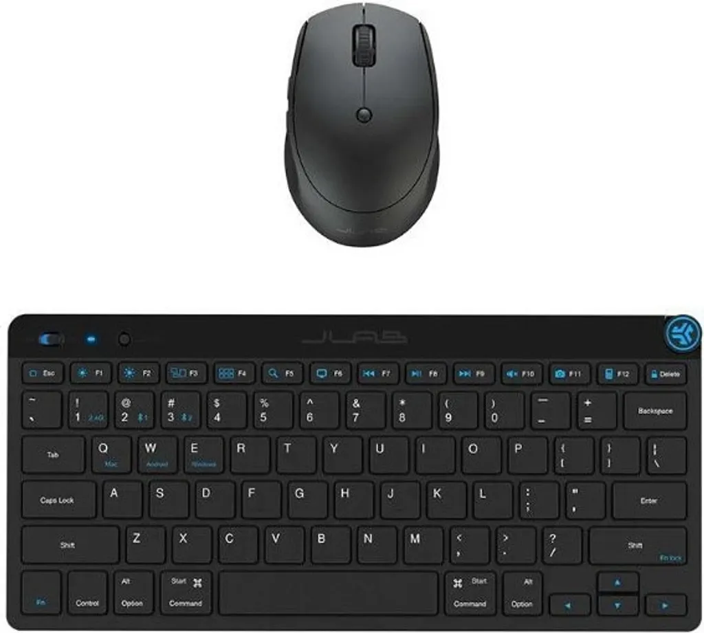 JLAB Go Wireless Ensemble Clavier et Souris sans Fil DE-Layout Noir