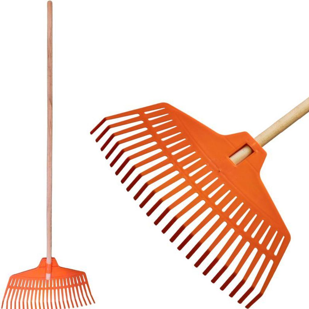 Rastrello per foglie Strend Pro GOLF, in plastica, manico Immagine del prodotto 