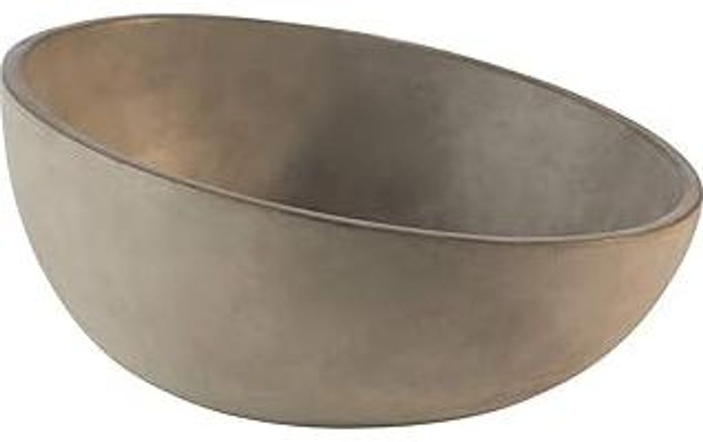 APS Schale Element – Hochwertige Schale aus Beton mit möbelschonender Unterseite – Stapelbar und mit der Abmessung Ø: 26 x H: 7,5 cm / 13 cm ...