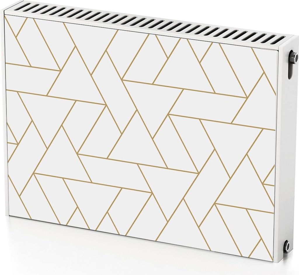 Geometrische Form – Magnetische Heizkörperabdeckung – 80x60 cm – Magnet Heizkörperabdeckung – 3D Würfel – Heizkörperverkleidung – M...