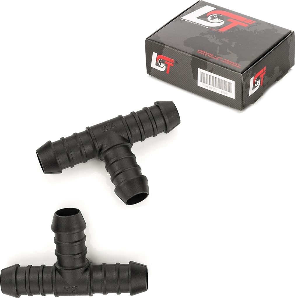 2x Schlauchverbinder PA6 T-Stück Benzin ölbeständig 14 mm für OPEL VOLVO SAAB