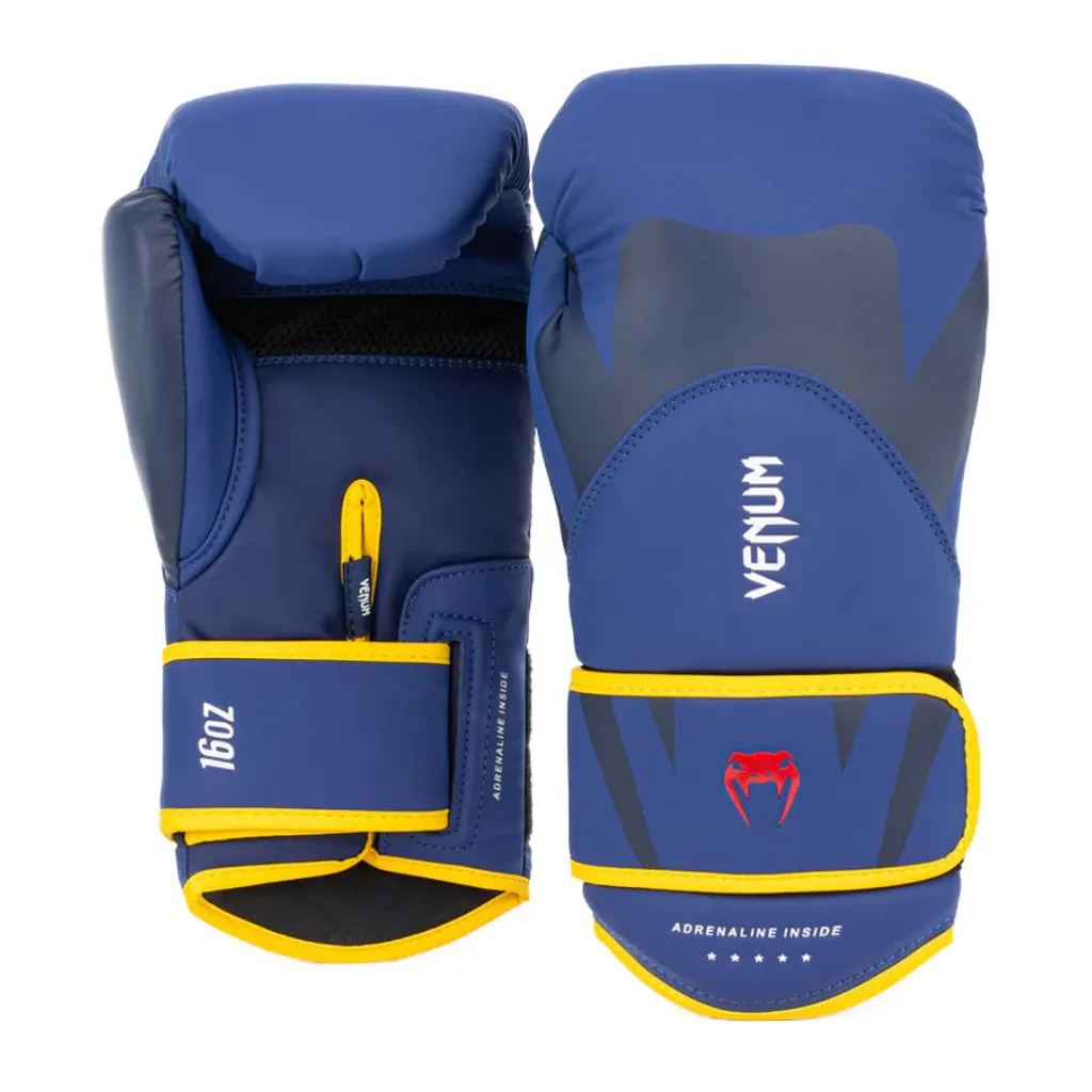 Gants de boxe Venum Challenger 4.0 bleus 12 oz - Équipement de combat