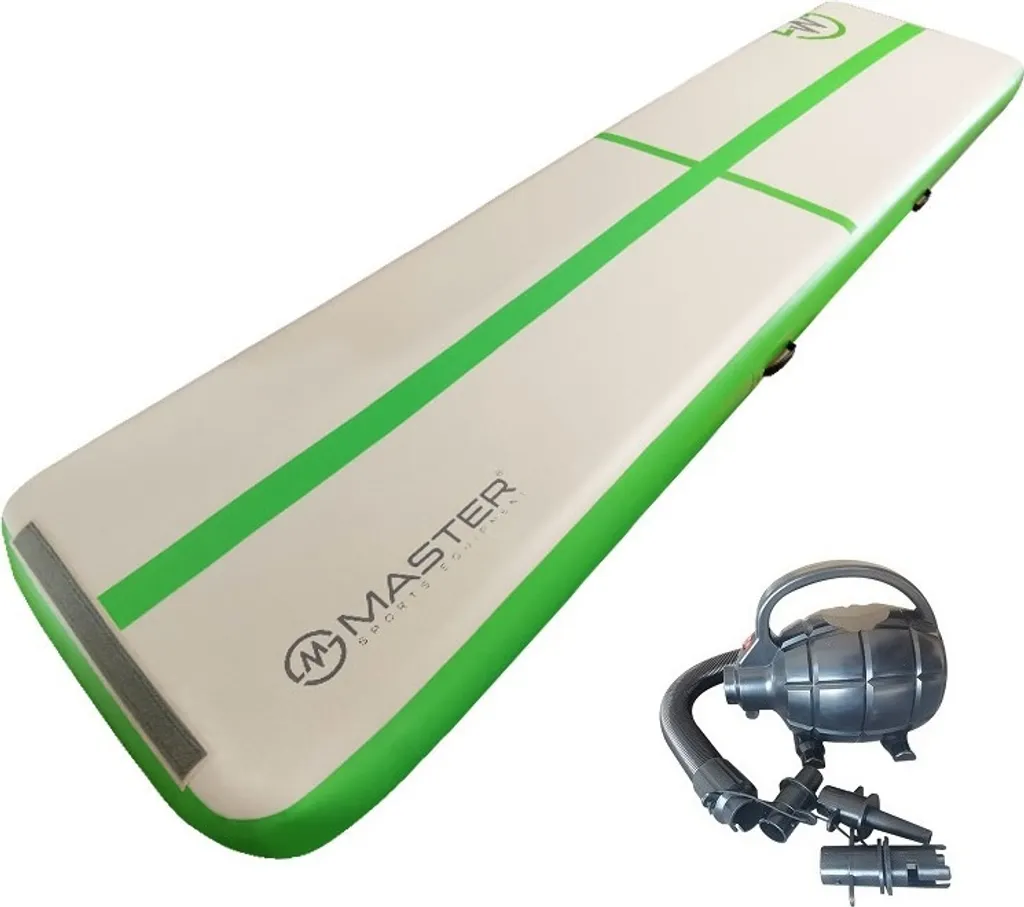 Airtrack MASTER 400x100x10cm Vert - Piste de Gymnastique Gonflable