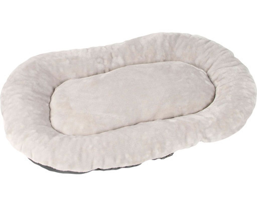 Pelíšek pro psa ovál LUXURY Hornbach 60 x 40 cm šedý Obrázek produktu 