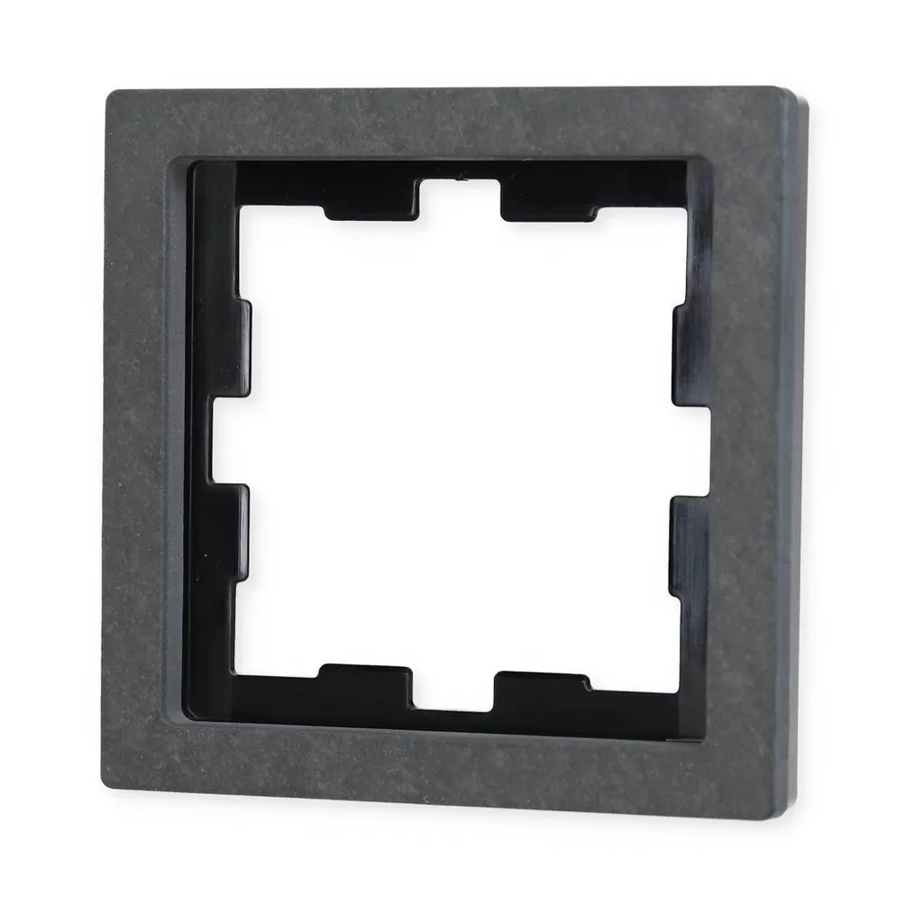 Merten MEG4010-6547 Cadre de finition 1 poste Ardoise véritable D-Life - 2