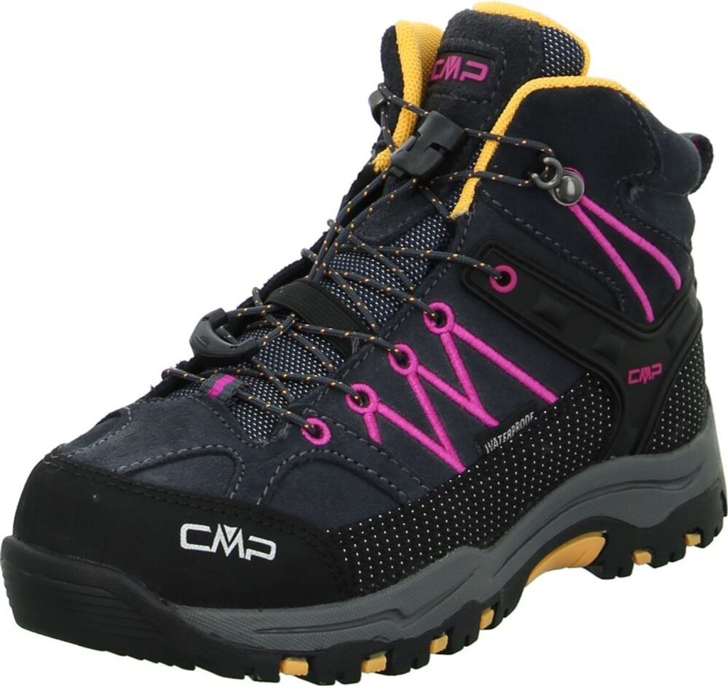CMP Unisex Kinder Kids Rigel Mid Trekking Shoes Wp Trekking-Schuhe, Anthracite Bougainvillea, 32 EU