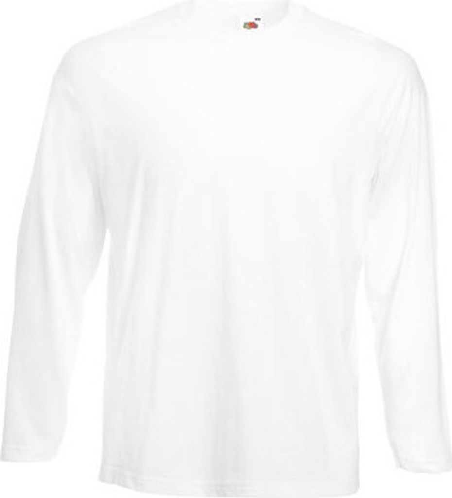 Fruit of the Loom - Valueweight Long Sleeve T - White - M Produktbild 
