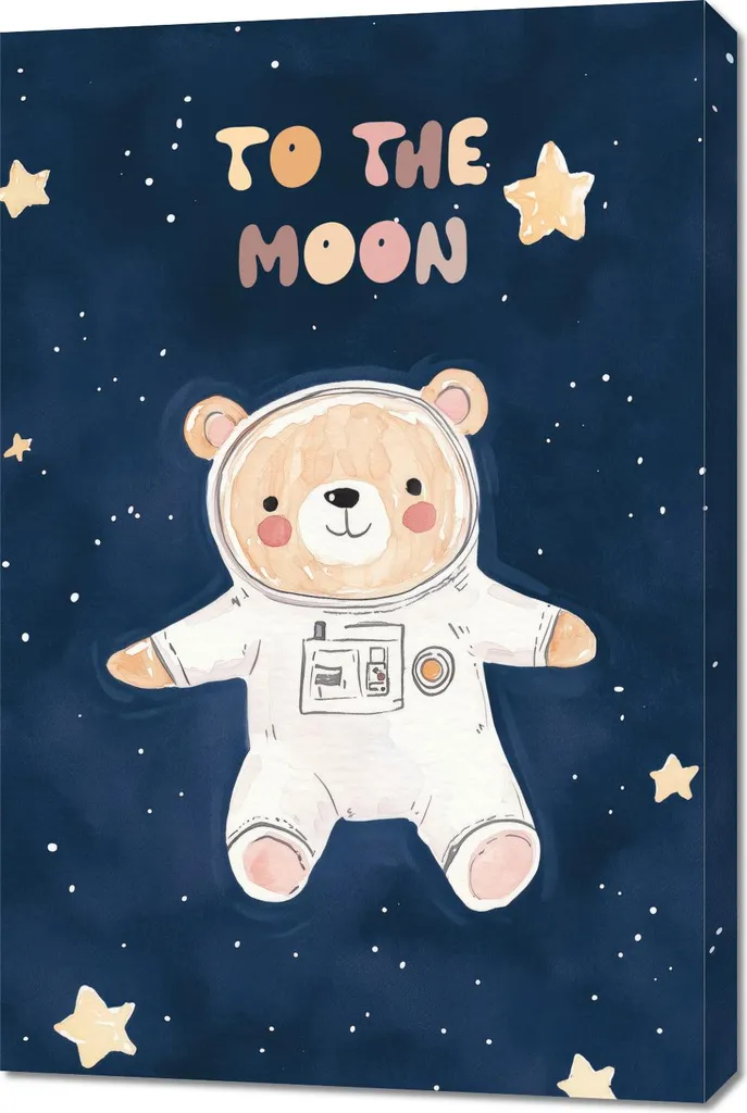 Arredo Parete Bambini 60x90 Kosmomiś - Poster su Tela di Alta Qualità