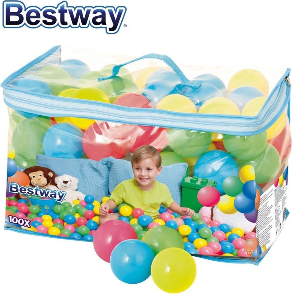 Bestway Hracie loptičky Splash and Play 100 ks 6,5 cm Obrázok produktu 38