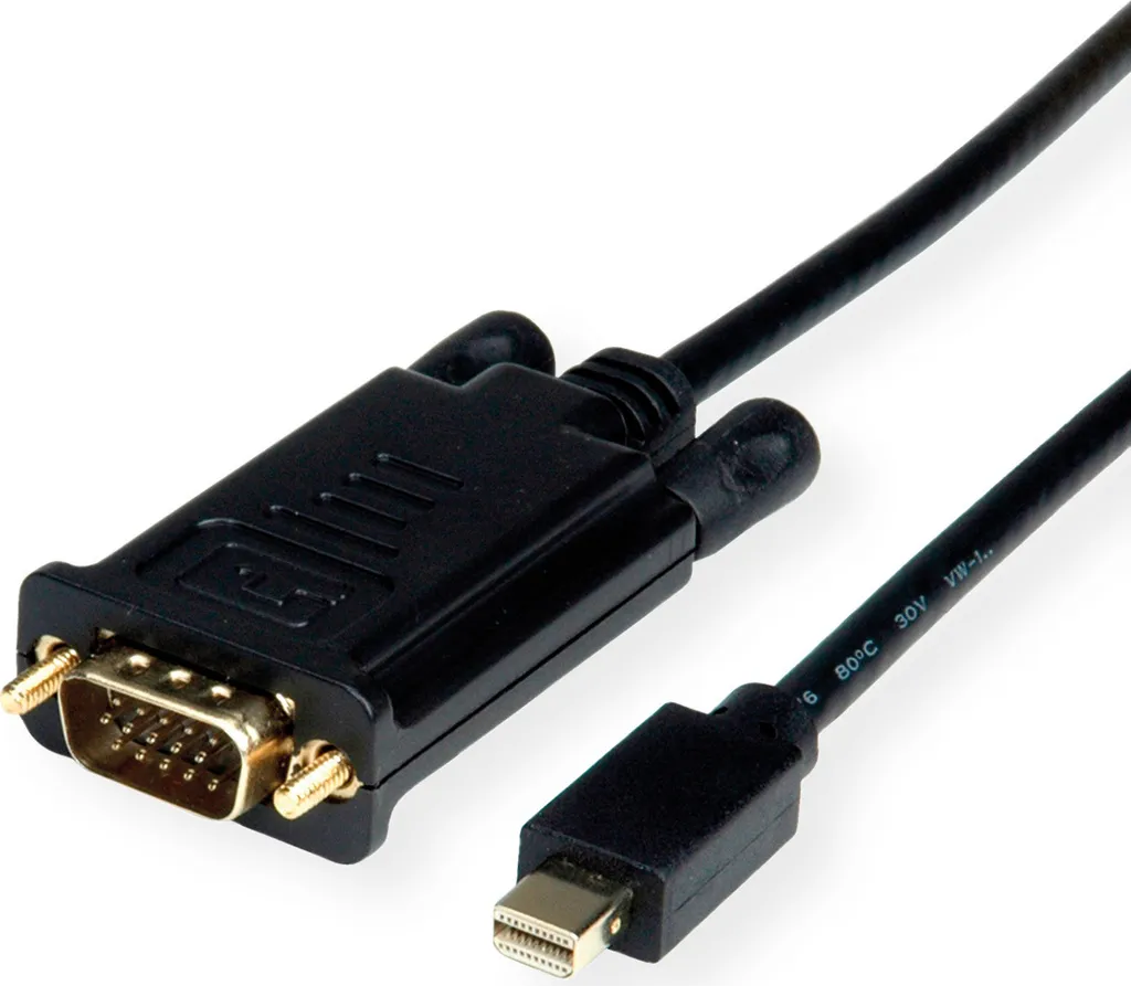 Cavo VALUE Mini DisplayPort a VGA 1.5m Nero - Adattatore Monitor Full HD