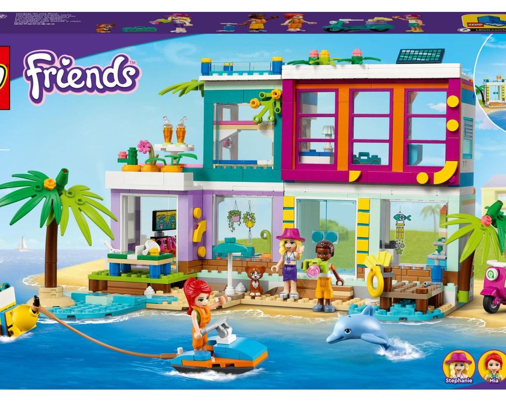 LEGO Friends Casa Delle Vacanze Sulla Spiaggia 41709 - Set Immagine del prodotto 